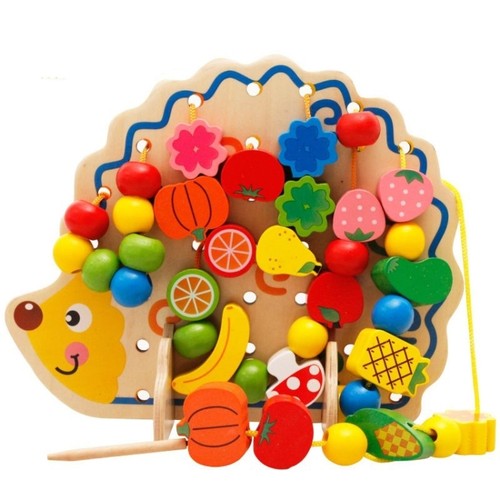 Wooden hedgehog fruit - wooden,