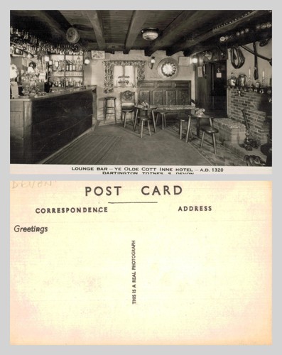 Vintage postcard lounge bar - vintage,