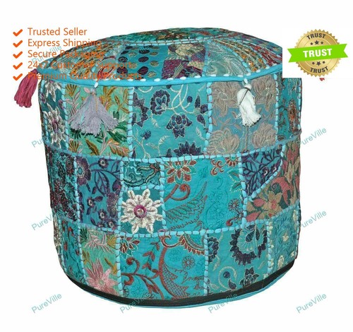 Hippie gypsy pouf ottoman - hippie,
