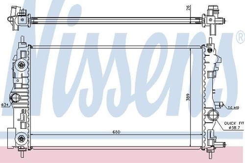 Nissens radiator for chevrolet - radiator,
