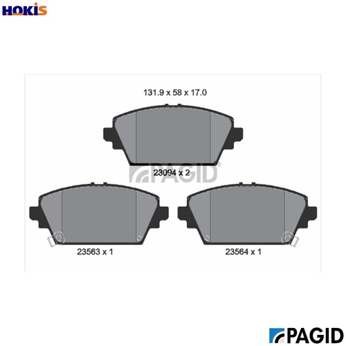 Brake pad set disc - brake,