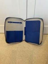 Anya Hindmarch Leather Blue Tech Travel Pouch