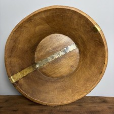 Vintage Wooden Dough Bowl -