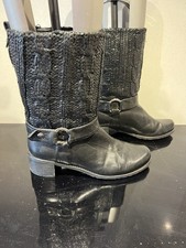 Stuart Weitzman Black Leather