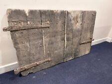 Antique Reclaimed Agricultural Barn Rustic Wood Gate Door + Iron Hinges & Latch
