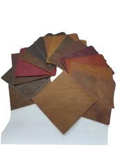 10x Leather pcs10x10cm Mix