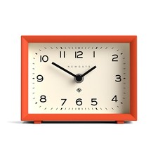 Newgate® Henry Mantel Clock - Bright Orange - Rectangular & Cream Arabic Dial