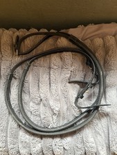 Black Grippy Horse Riding Reins Non-Slip for Ponies