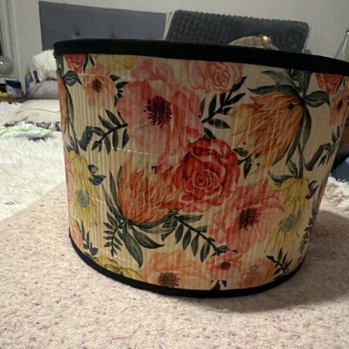 Floral bamboo lampshade - bamboo,