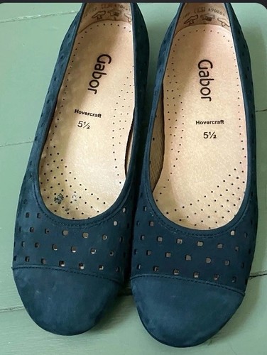 Gabor ruffle blue punched - blue,