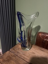 Unusual Clear And Blue Vintage