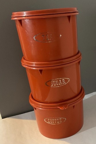 Tupperware three canisters - tupperware,