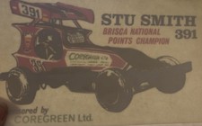 F1 Stockcars Stu Smith Stickers X 2