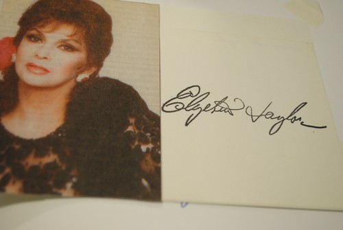 Elizabeth taylor signed - elizabeth,