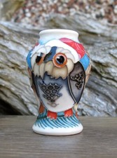 Moorcroft Exquisite OZZY'S CHRISTMAS Miniature Vase 46/2 Retail Price £245 Owl