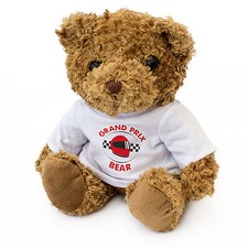 New grand prix teddy bear - new,