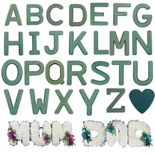 Funeral Tribute Name Letters Floral Foam Quick Clip On Bars Memorial Tribute NB