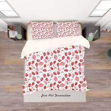 3D Strawberry Fruit Pattern