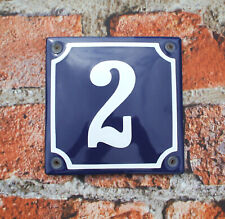 HOUSE NUMBER 2, FRENCH ENAMEL