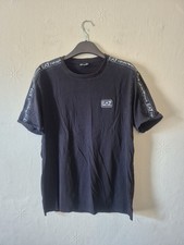 Emporio Armani EA7 T Shirt Black Tee Size Medium M Short Sleeved