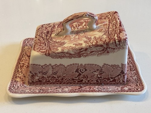 Masons ironstone red pink - red,