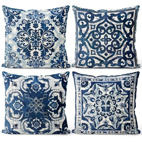 Vintage blue and white - blue,