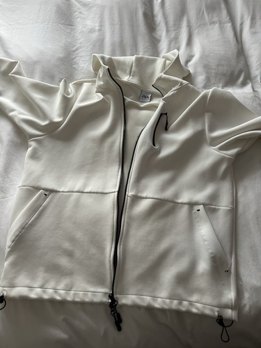 White hoodie worn once zara - hoodie,