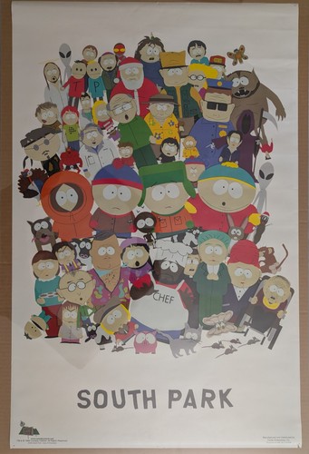 Vintage south park cast - south, poster