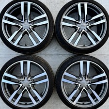 Genuine Audi TT Silver 19" TTS Alloy Wheels 245 35  Tyres 10 Spoke 8S0601025F