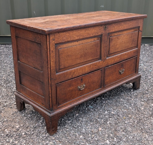 Georgian oak mule chest - georgian,