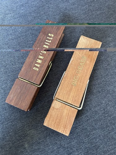 Pair vintage wooden - vintage,