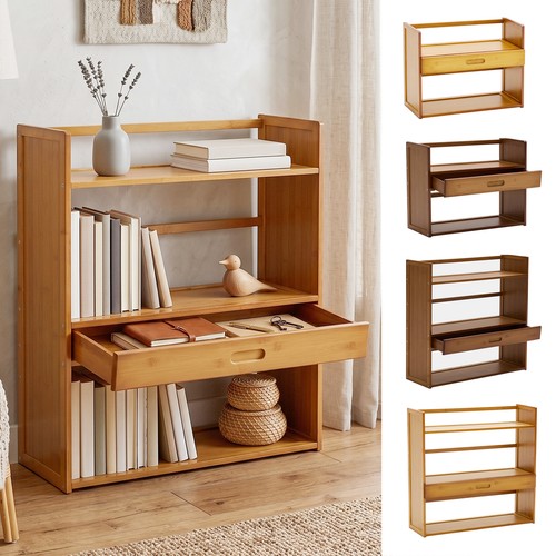 Bamboo desktop bookshelf rack - bookshelf,