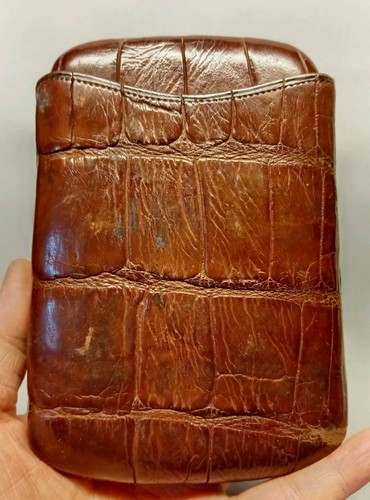 Antique genuine crocodile - genuine,