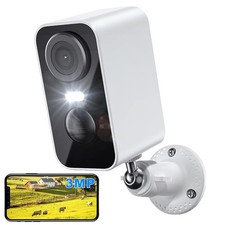 3MP Security Camera Battery Operated Smart House Home CCTV Systems Night Vision