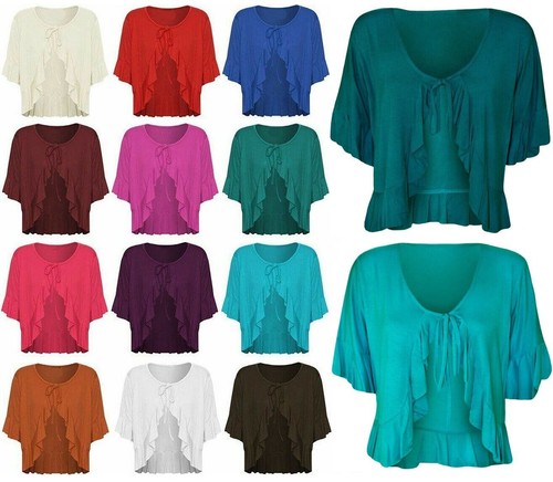 Women frill tie bolero - women,