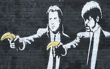 Banksy Street Art Pulp Fiction