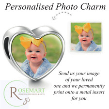Photo Charm Heart Shape Mothers Anniversary Birthday Valentines Day Gift pand