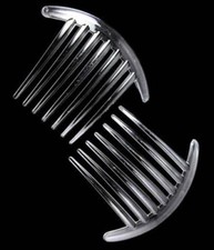 2 x Large Bar Slides Hair Comb