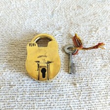 1950s Vintage Brass Padlock