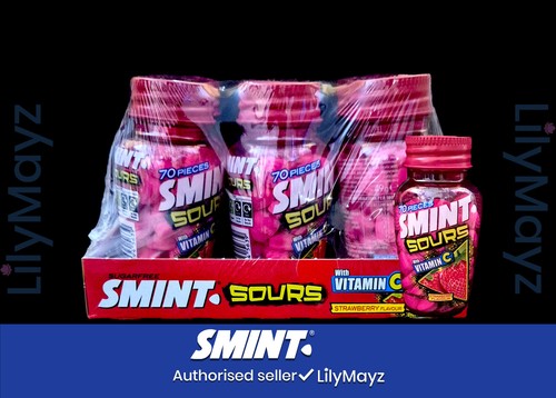Smint sours strawberry 6x70 - sours, 6x70's