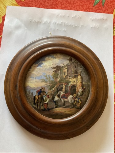 Prattware pot lid - pot,