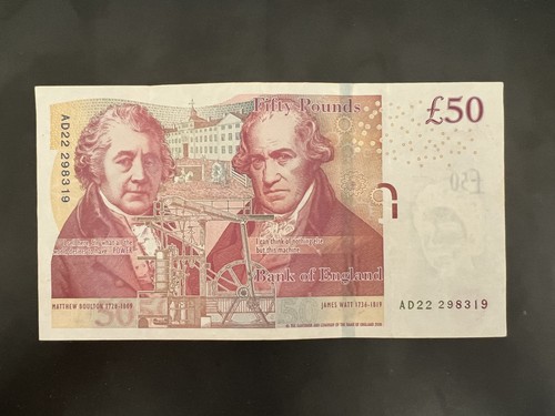 Old fifty pound note - £50,