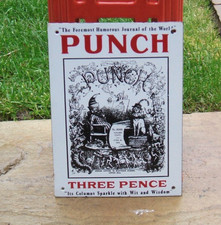 Enamel Sign PUNCH Vintage