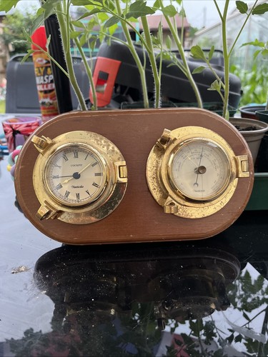 Nautical clock and barometer - nautical,