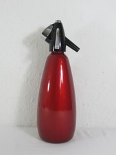 Vintage 1960s/1970s BOC Sparklets England Red Metallic Soda Siphon Bottle