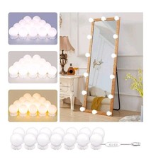 14 Pcs Vanity Makeup Mirror Lights LED USB Dimmable Light Bulbs - 14 LIGHT BULBS