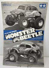 Vintage 1986 Tamiya Monster Beetle Original Instruction Manual 58060 RC Japan