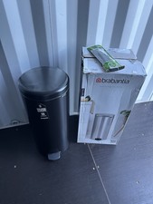 Brabantia NewIcon Pedal Bin 30L Soft Close Plastic Bucket Matt Black (see Info)