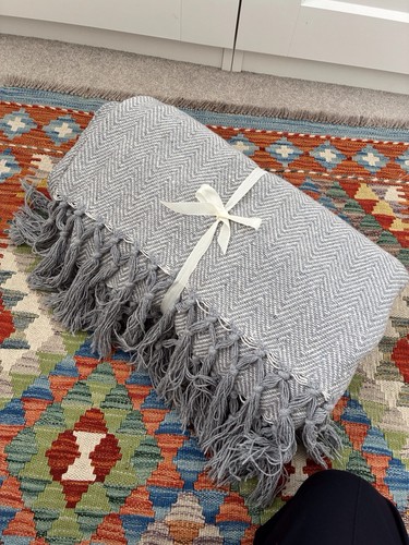 Large herringbone throw cover - throw,