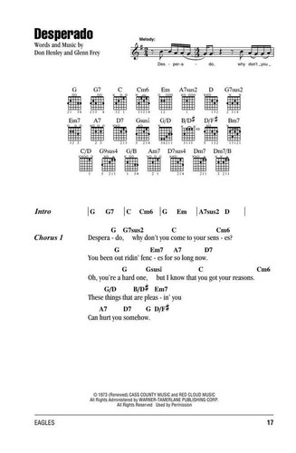 Eagles guitar chord songbook - guitar,